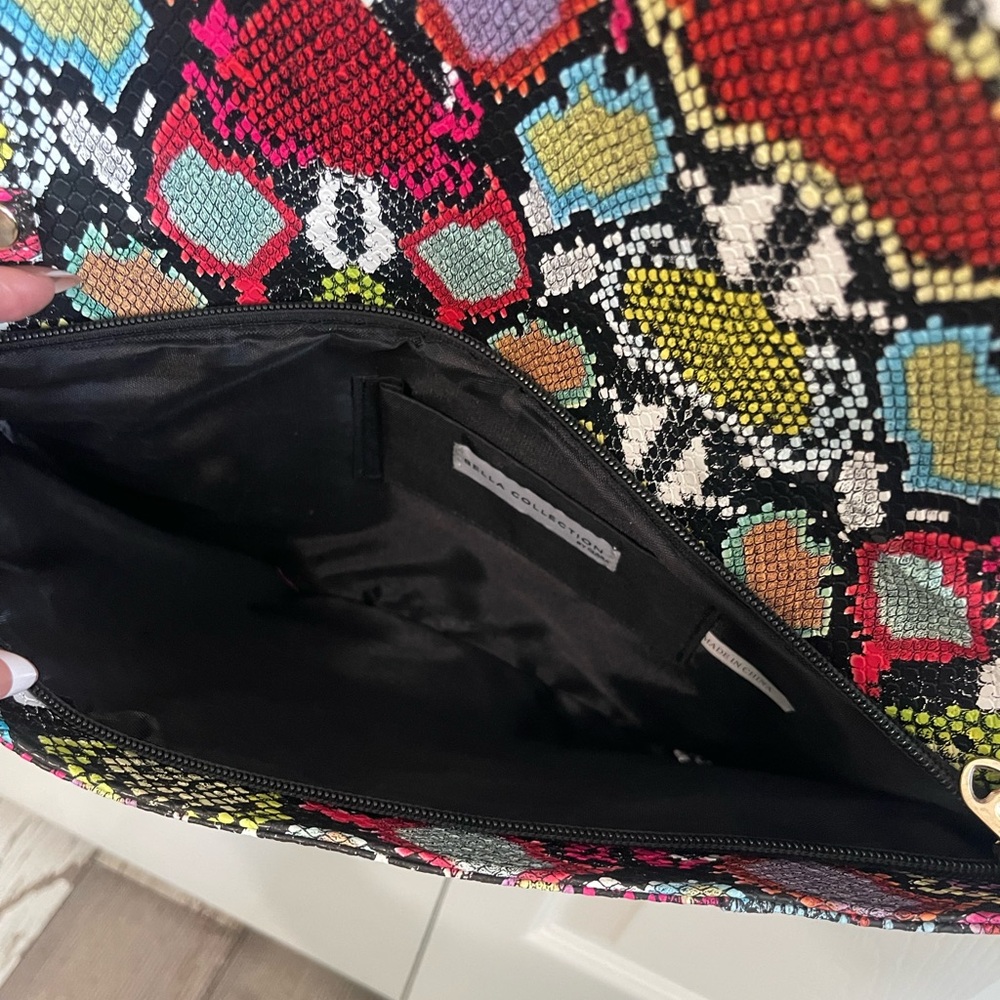 Multicolor Snake-Print Shoulder Bag - Picture 2 of 2